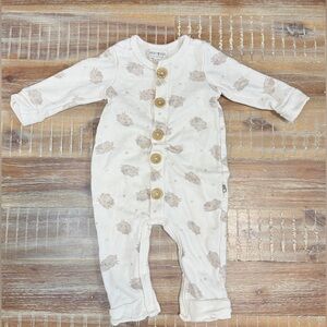 Rabbit + Bear Baby Organic Sweatshirt Romper Jumpsuit Outfit